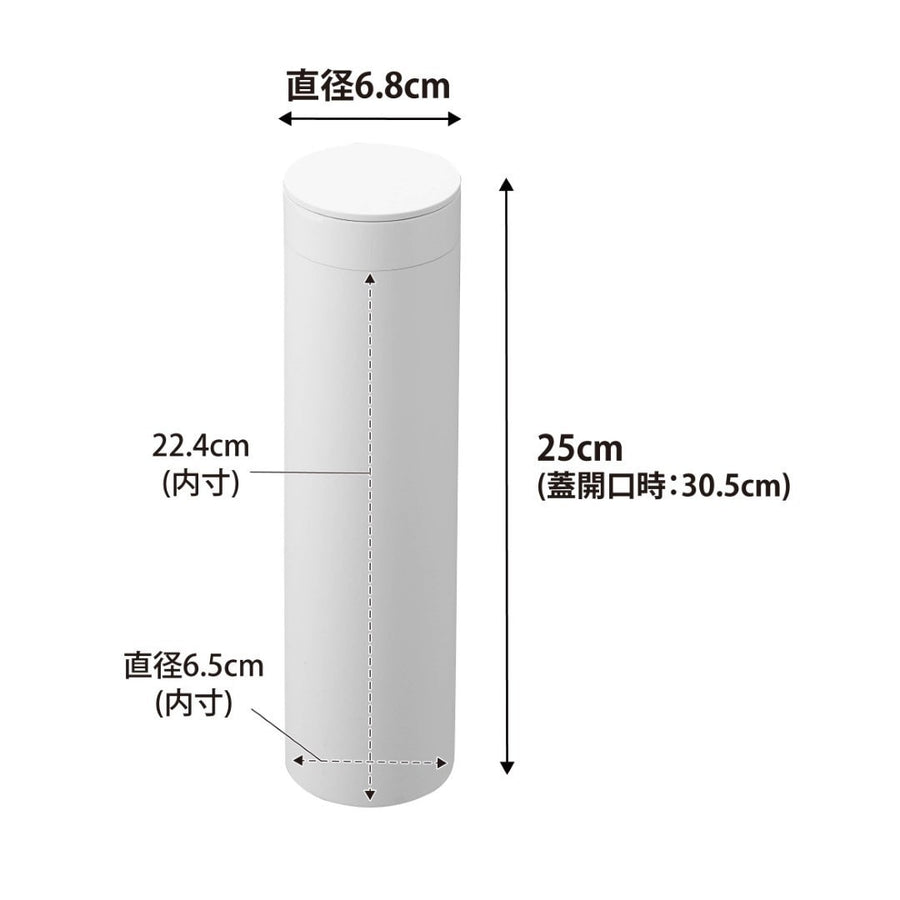 Tower Bottle-Shaped Tissue Case with Lid