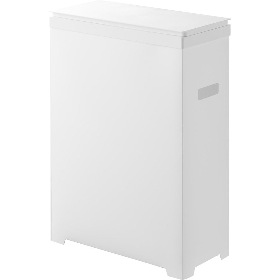 Tower Slim Trash Can with Lid, Side-Opening Type