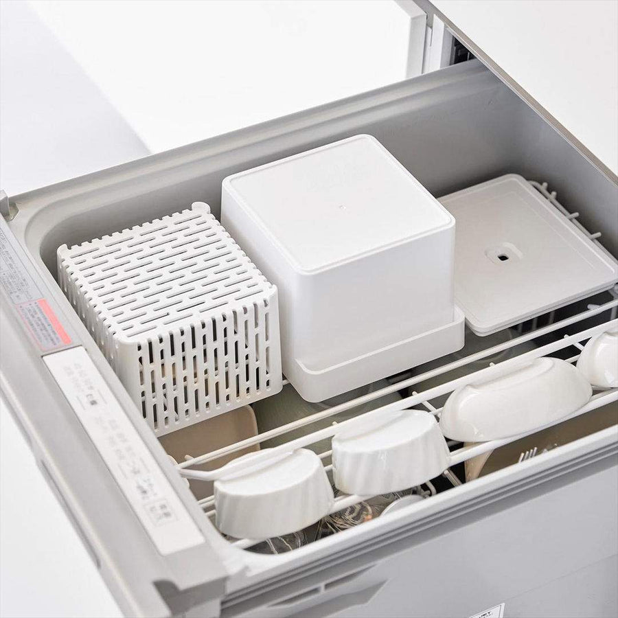 tower 電子レンジ・食洗機対応 ザル付き保存容器