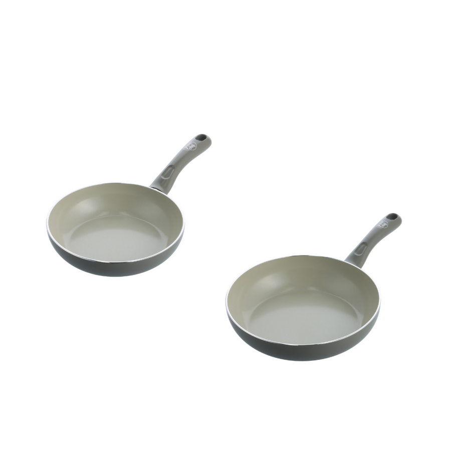 Green Chef Earth Color Quartz Gray 2-piece set, IH/Gas compatible