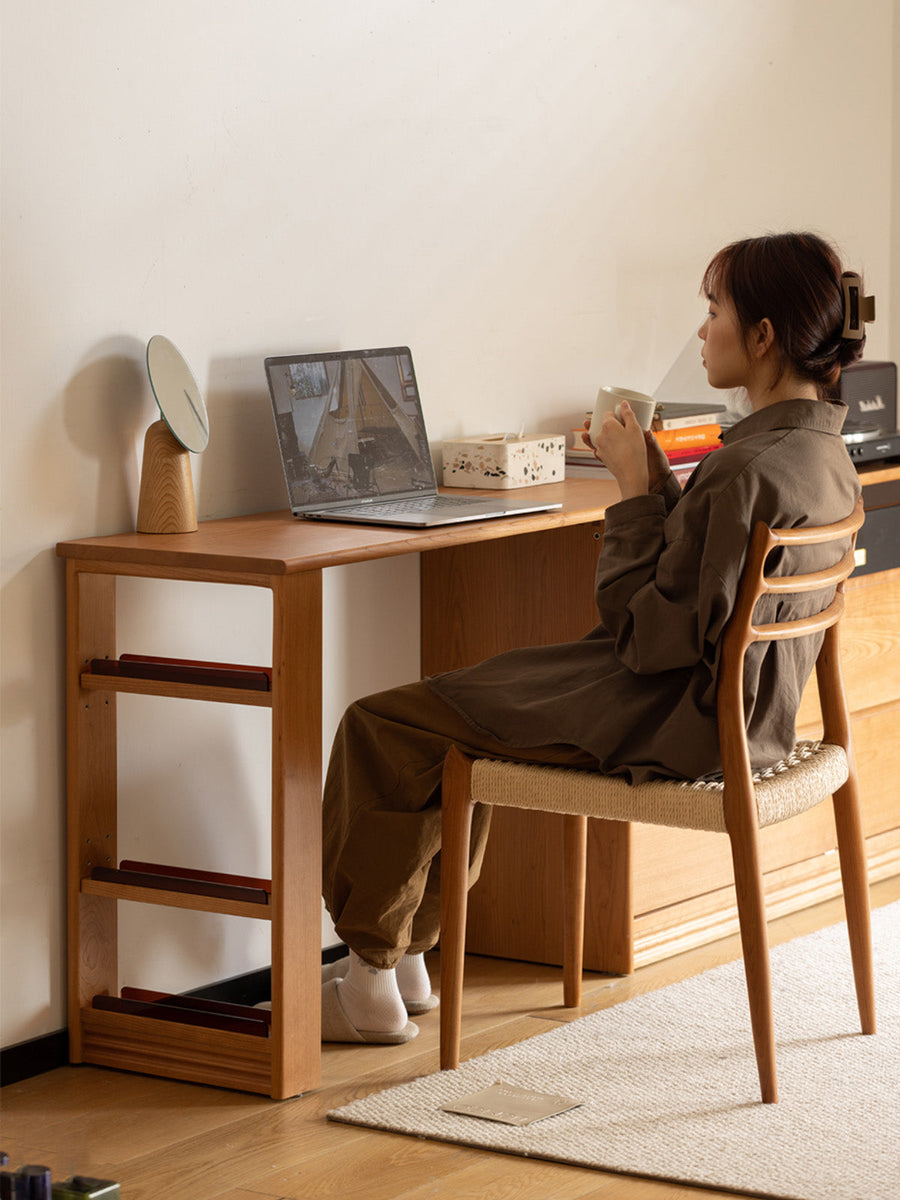 Wooden extendable dresser with storage