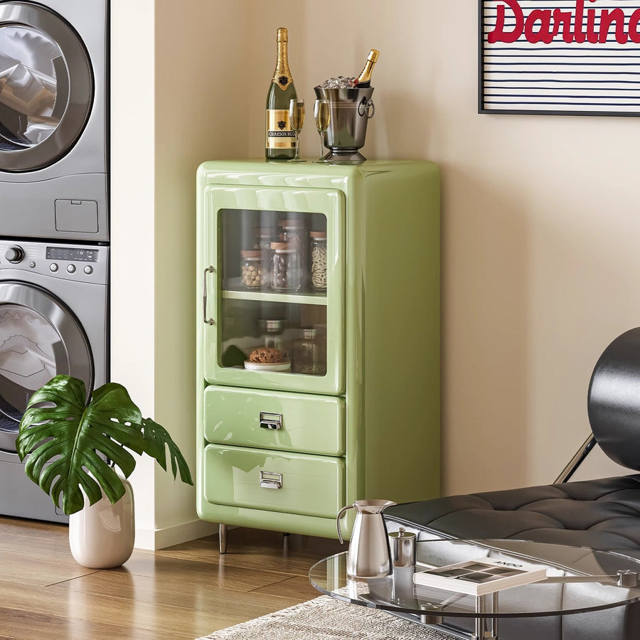 Coffee cabinet with compartments