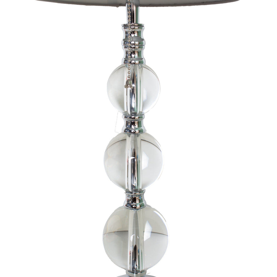 Classic Grey Shade Acrylic Table Lamp