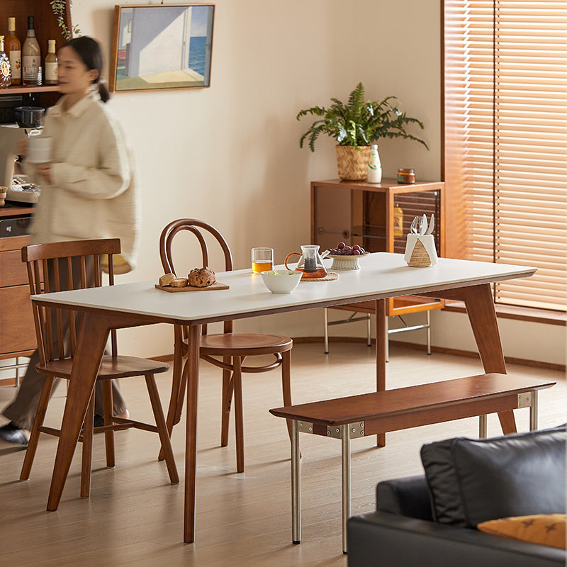 Boxwood high-end ceramic rounded corner dining table