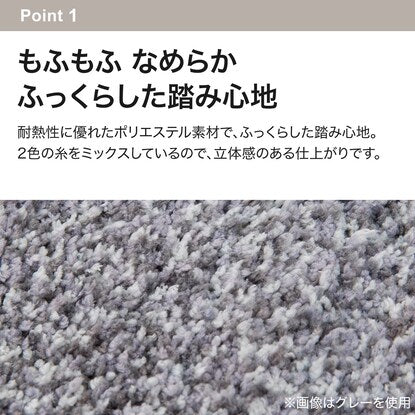 Antibacterial and deodorizing carpet (KPB shaggy BE 185 x 185)