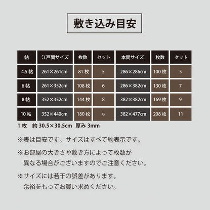 貼ってはがせる吸着フロアタイル（ストーン アッシュグレー 20枚）