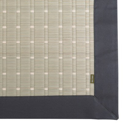 Japanese made rush rug, Kicho, green, 191 x 191