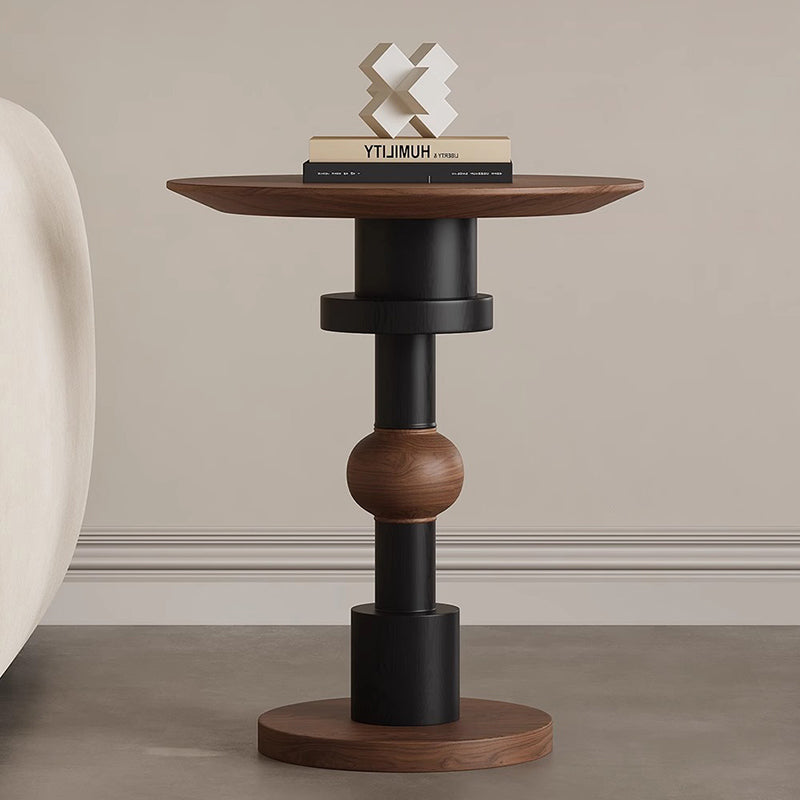 Wood grain design side table