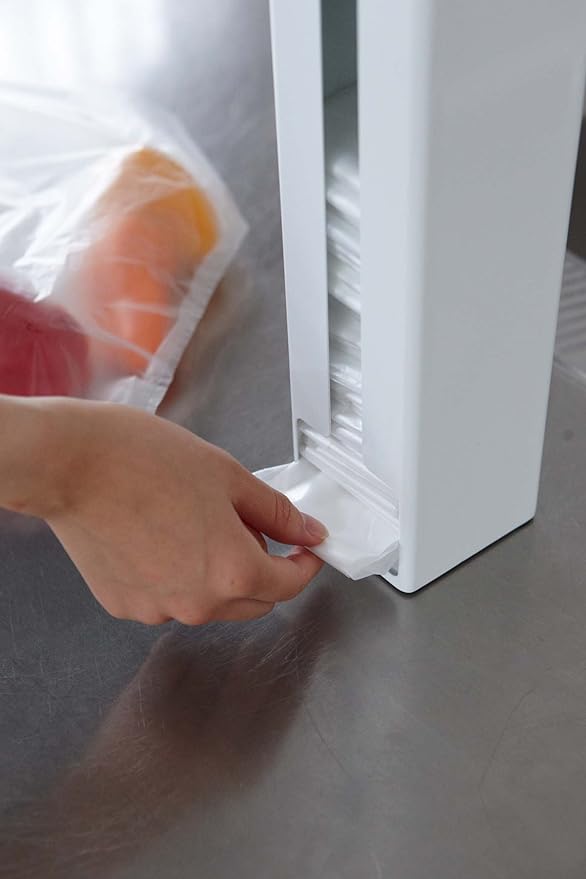 Tower Magnetic Freestanding Plastic Bag Stocker, White