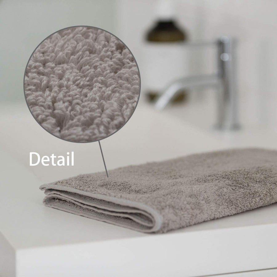 Towel Laboratory Face Towel, Light Gray, Set of 5