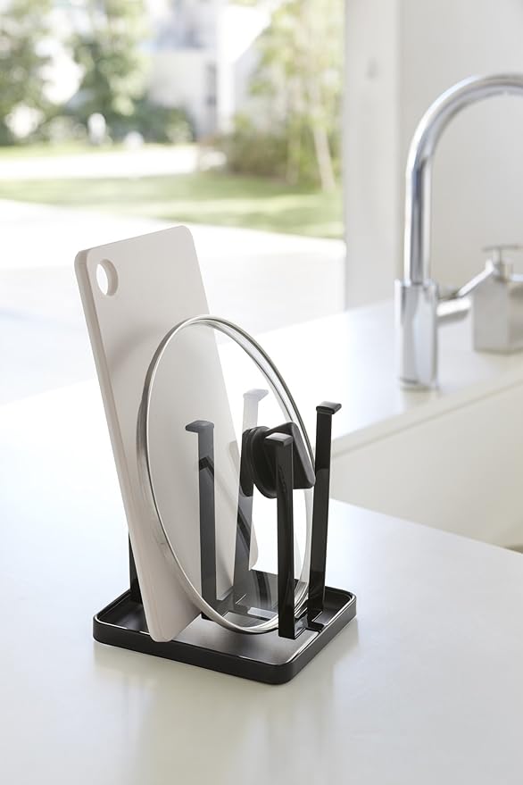 Tower Glass Stand Slim Black