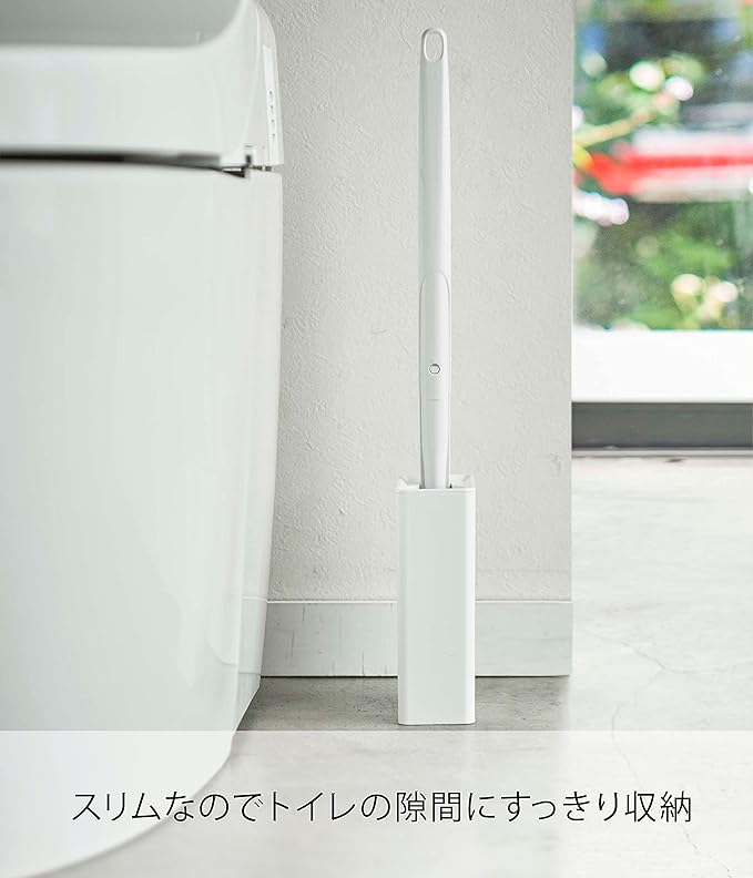 tower 流せるトイレブラシスタンド ホワイト トイレブラシケース