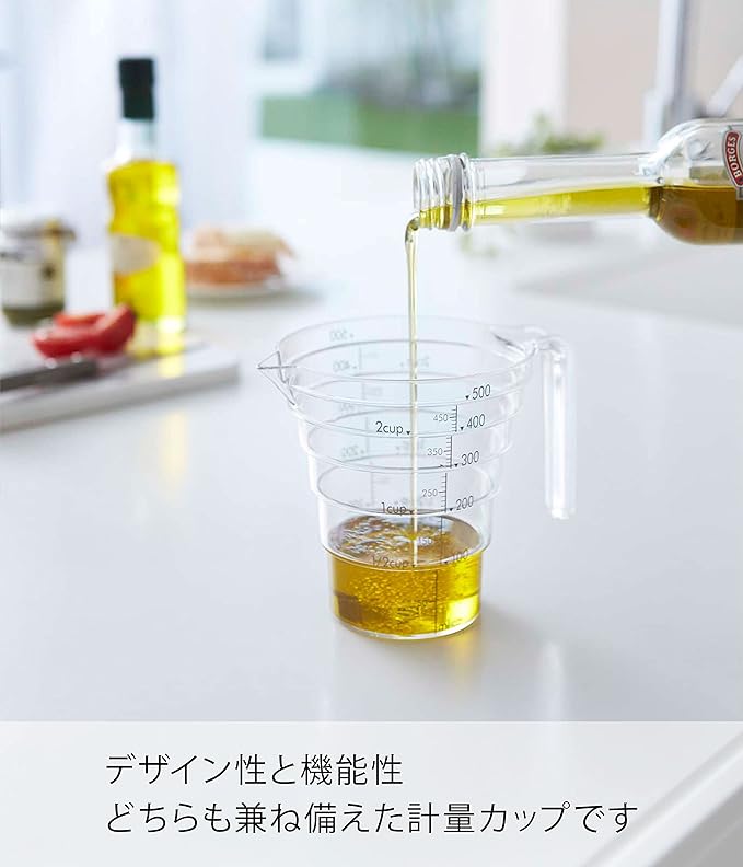 段々計量カップ レイヤー 500ml クリア