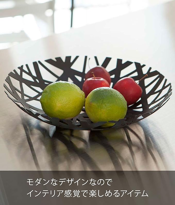 tower steel fruit bowl black candy container fruit fruit basket