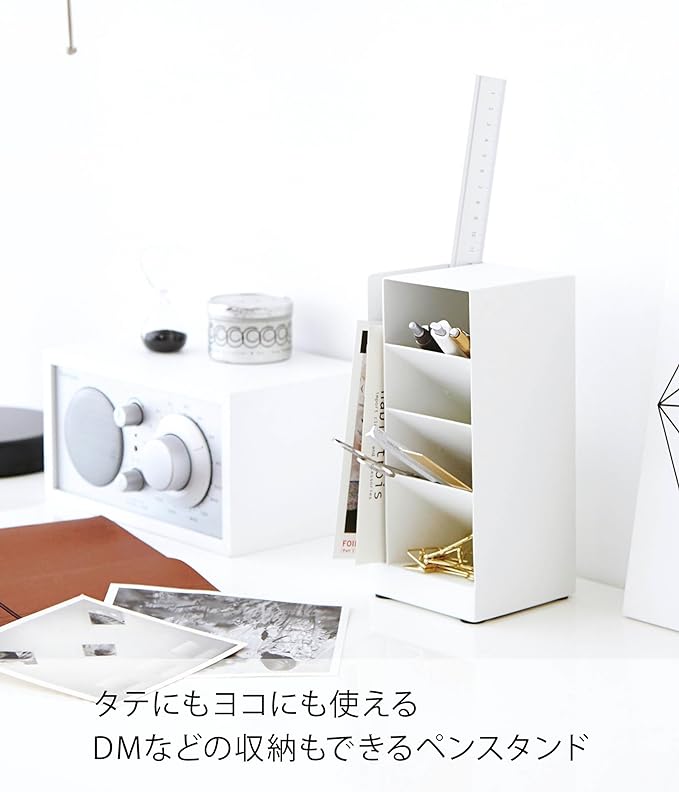 Tower Pen Holder Pen Stand White