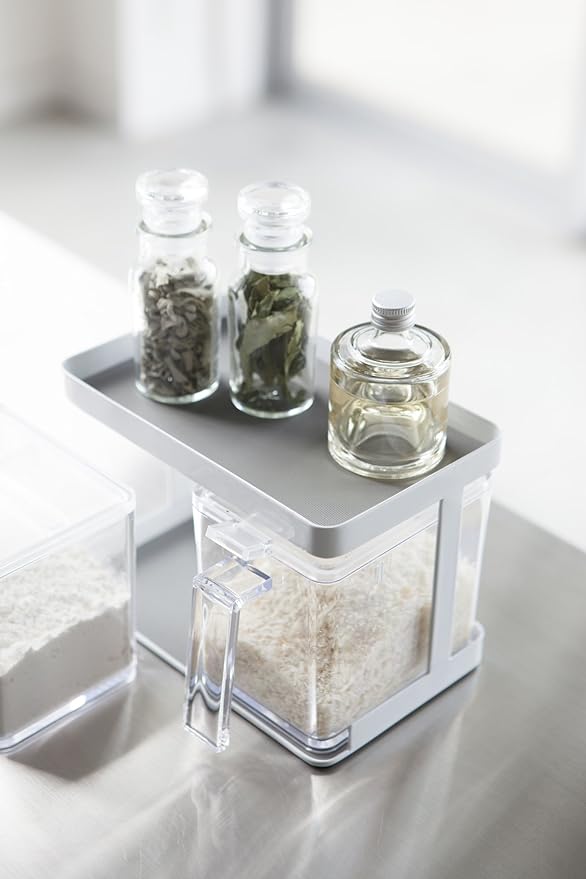 tower kitchen storage spice rack white