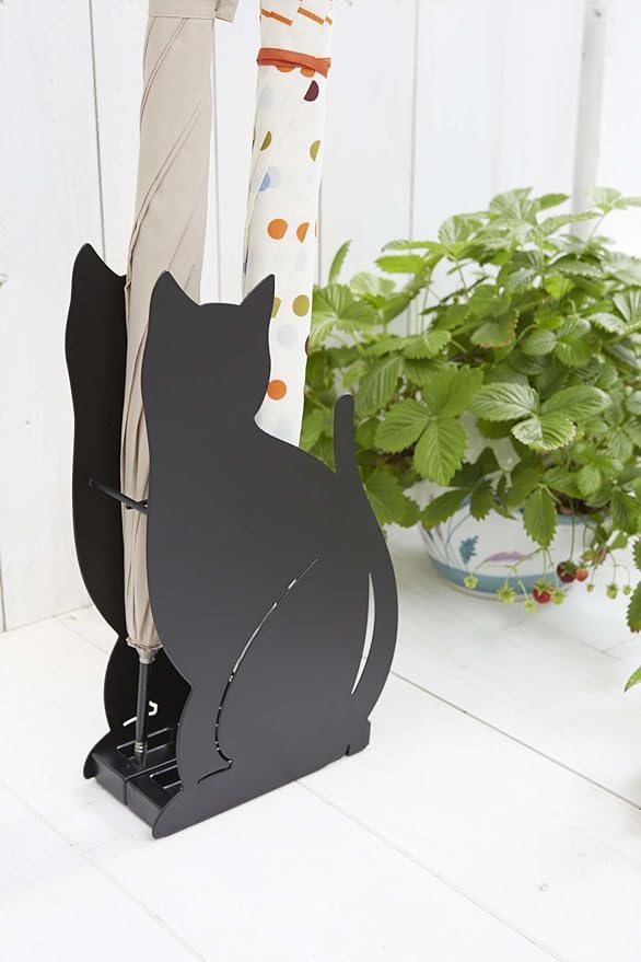 Umbrella stand Cat Black