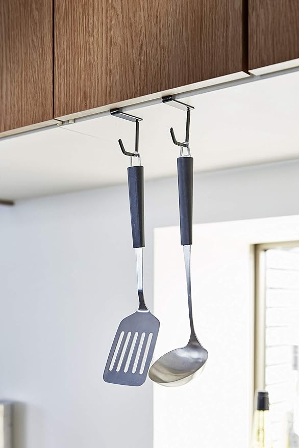 tower Under Cupboard Hanger Set of 2 Black Hanging Shelf Hooks