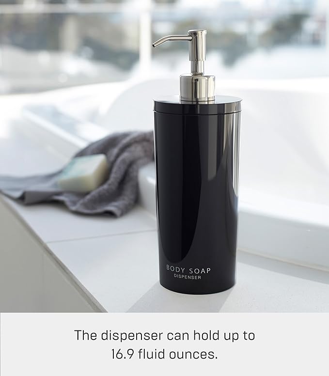 tower 2-way dispenser round body soap black