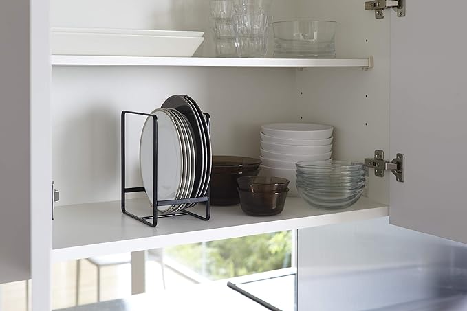 tower Dish Stand Dish Rack L Black