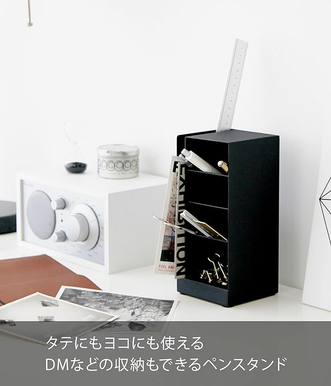 Tower Pen Holder Pen Stand Black