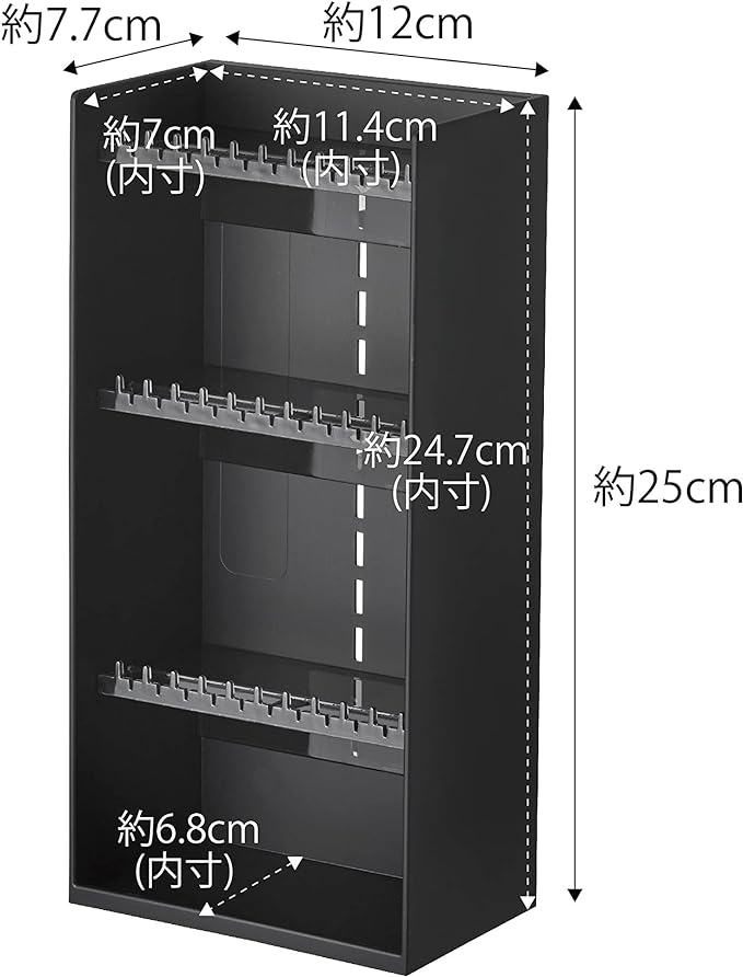 tower アクセサリー収納 ケース 4段 ブラック 大容量 小物収納 ジュエリーケース