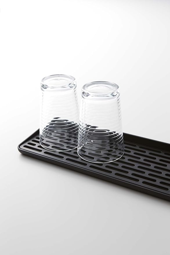 Tower Glass Stand Slim Glass &amp; Mug Stand Black