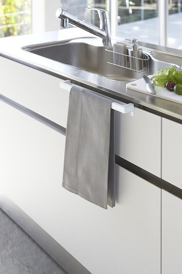 Tower Kitchen Towel Hanger Bar Wide White