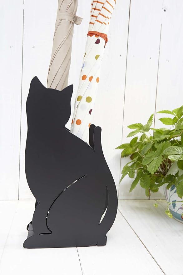 Umbrella stand Cat Black