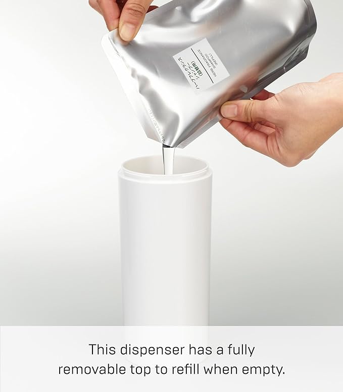 tower 2-way dispenser round shampoo white