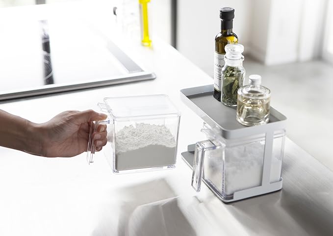 tower kitchen storage spice rack white