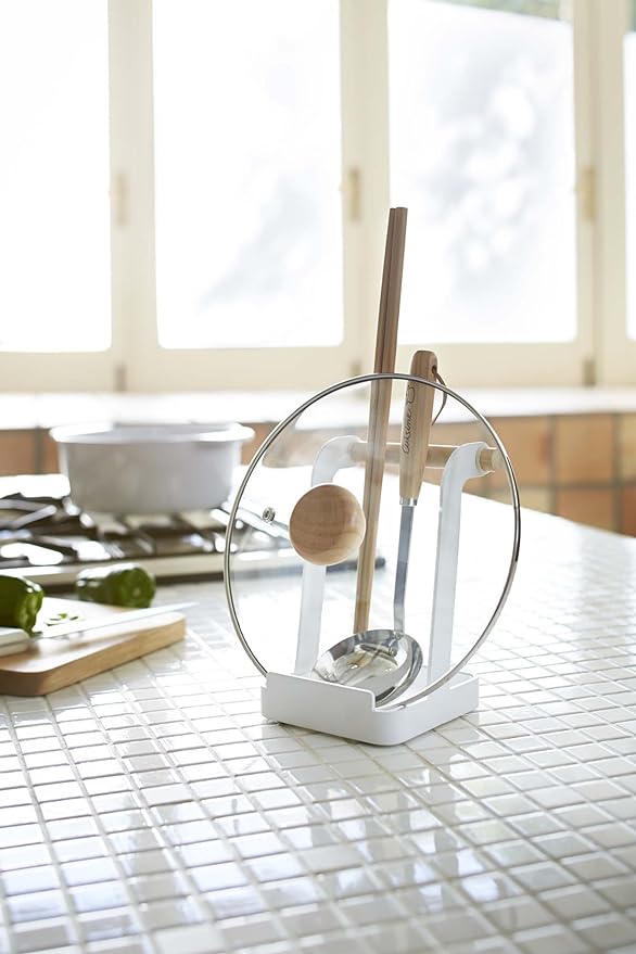 tosca Ladle &amp; Pot Lid Stand, White