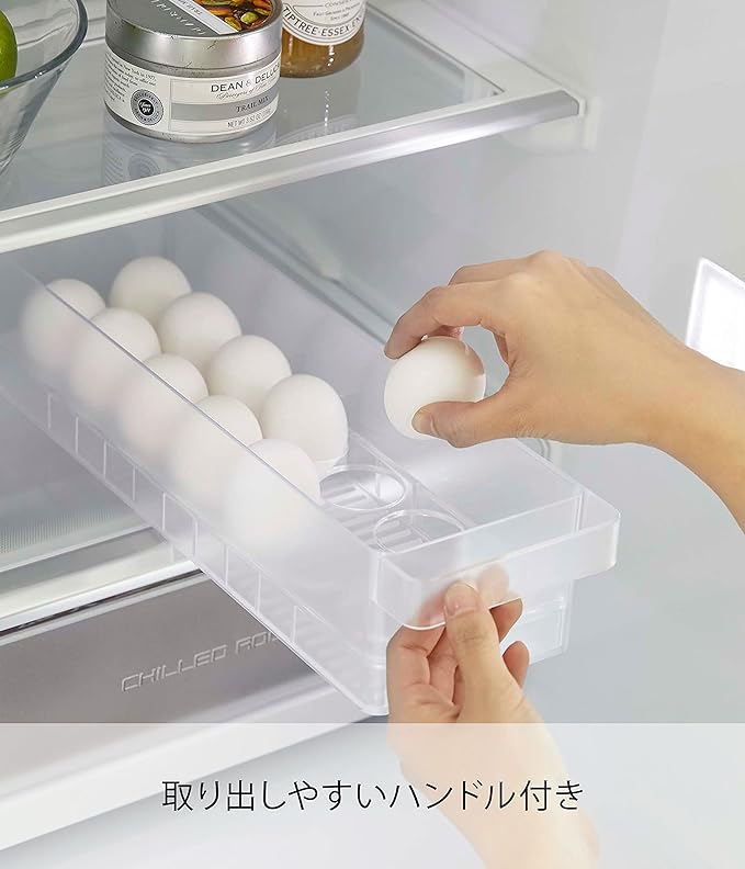 Tower Refrigerator Medium Egg Case, White, Refrigerator Storage, Fully Utilize the Back