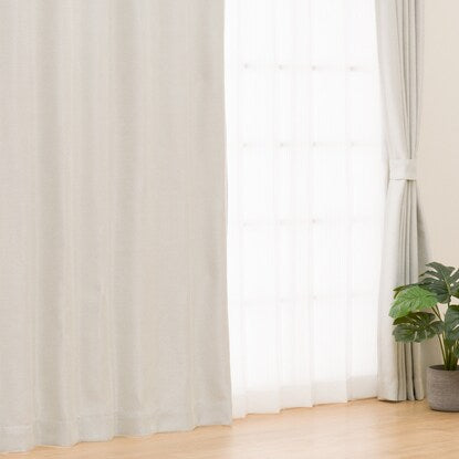 Class 3 light-blocking and heat-blocking curtains (RK023 Ivory 100 x 110 x 2)