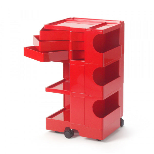 Boby Wagon 3段3トレイ レッド
