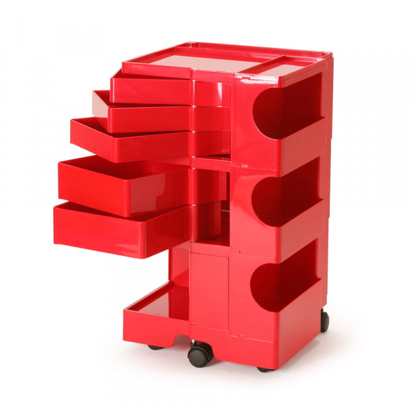 Boby Wagon 3段5トレイ レッド