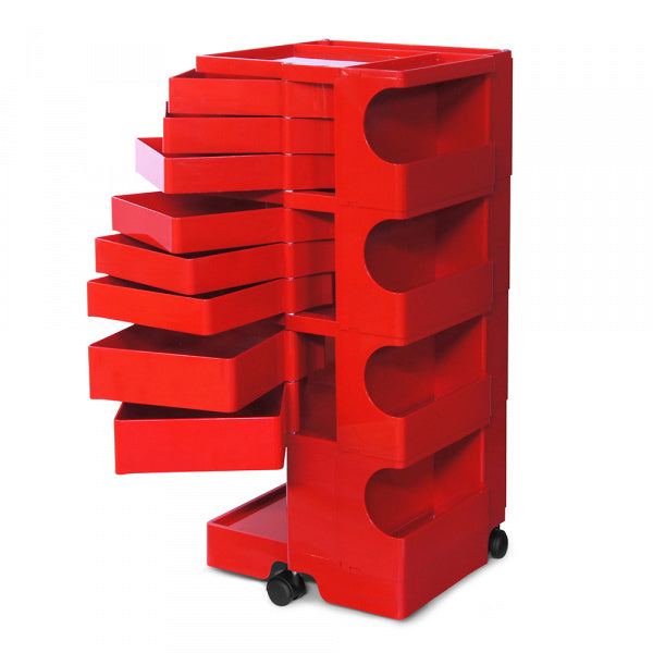 Boby Wagon 4段8トレイ レッド
