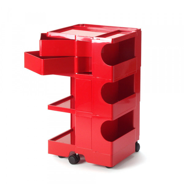 Boby Wagon 3段2トレイ レッド
