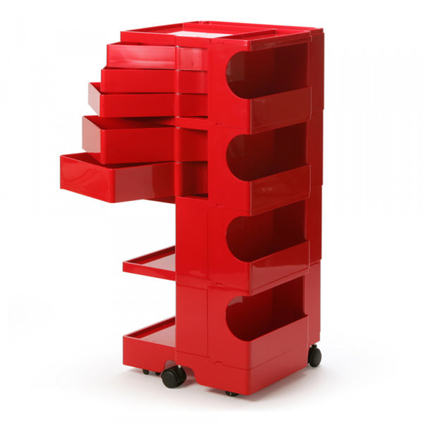 Boby Wagon 4段5トレイ レッド