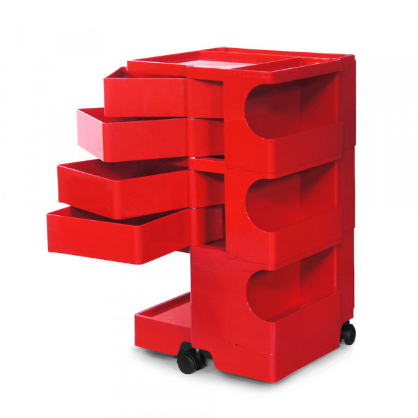Boby Wagon 3段4トレイ レッド