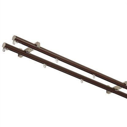 Extendable aluminum curtain rail (Jill DBR 2M/W)