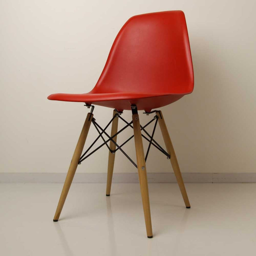 Modern shell side design wooden leg office chair