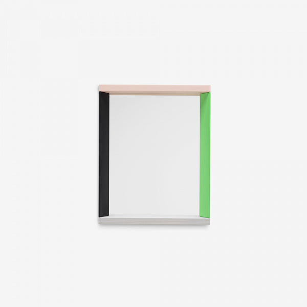 Colour Frame Mirror S Green Pink