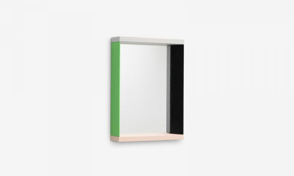 Colour Frame Mirror S Green Pink
