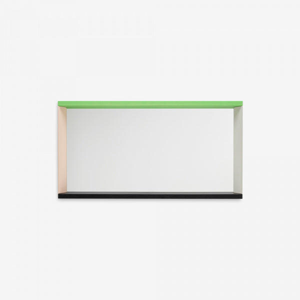 Colour Frame Mirror M Green Pink
