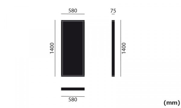 Colour Frame Mirror L Neutral