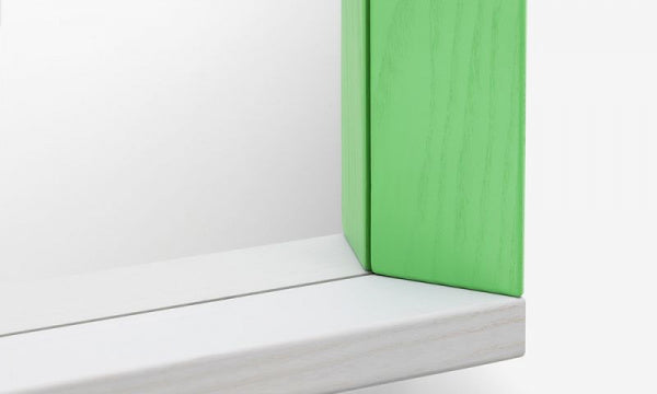 Colour Frame Mirror L Green Pink