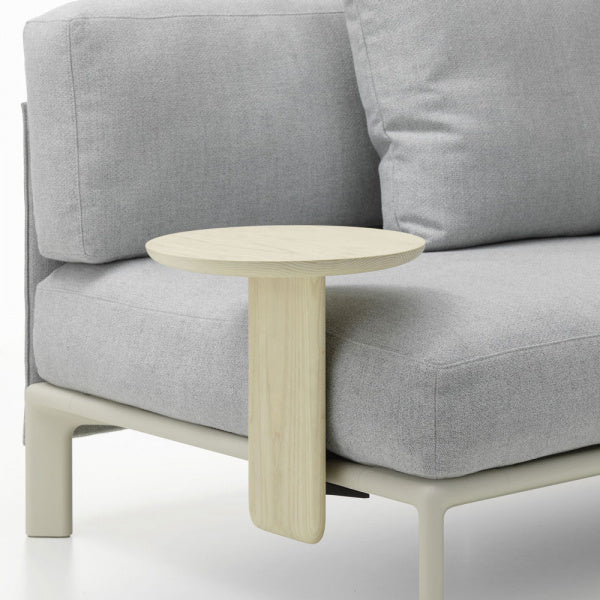 Anagram Sofa exclusive attachable table φ35cm Ash wood Oil Cotton white finish