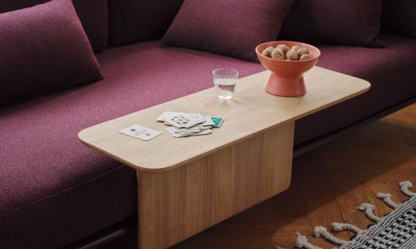Anagram Sofa exclusive attachable table 30 x 90 cm Oak wood Oil finish