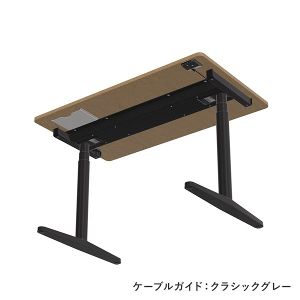 Tyde 2 Home Desk, W120 x D70cm, Light Oak x Deep Black